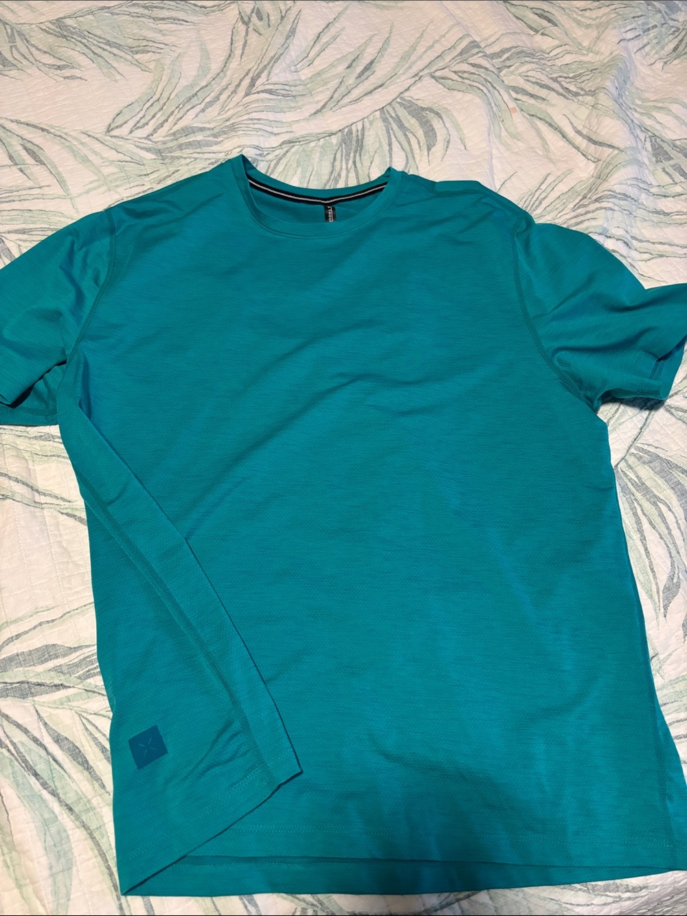 Ten thousand Men's Teal Performance Crew Neck Shirt xl